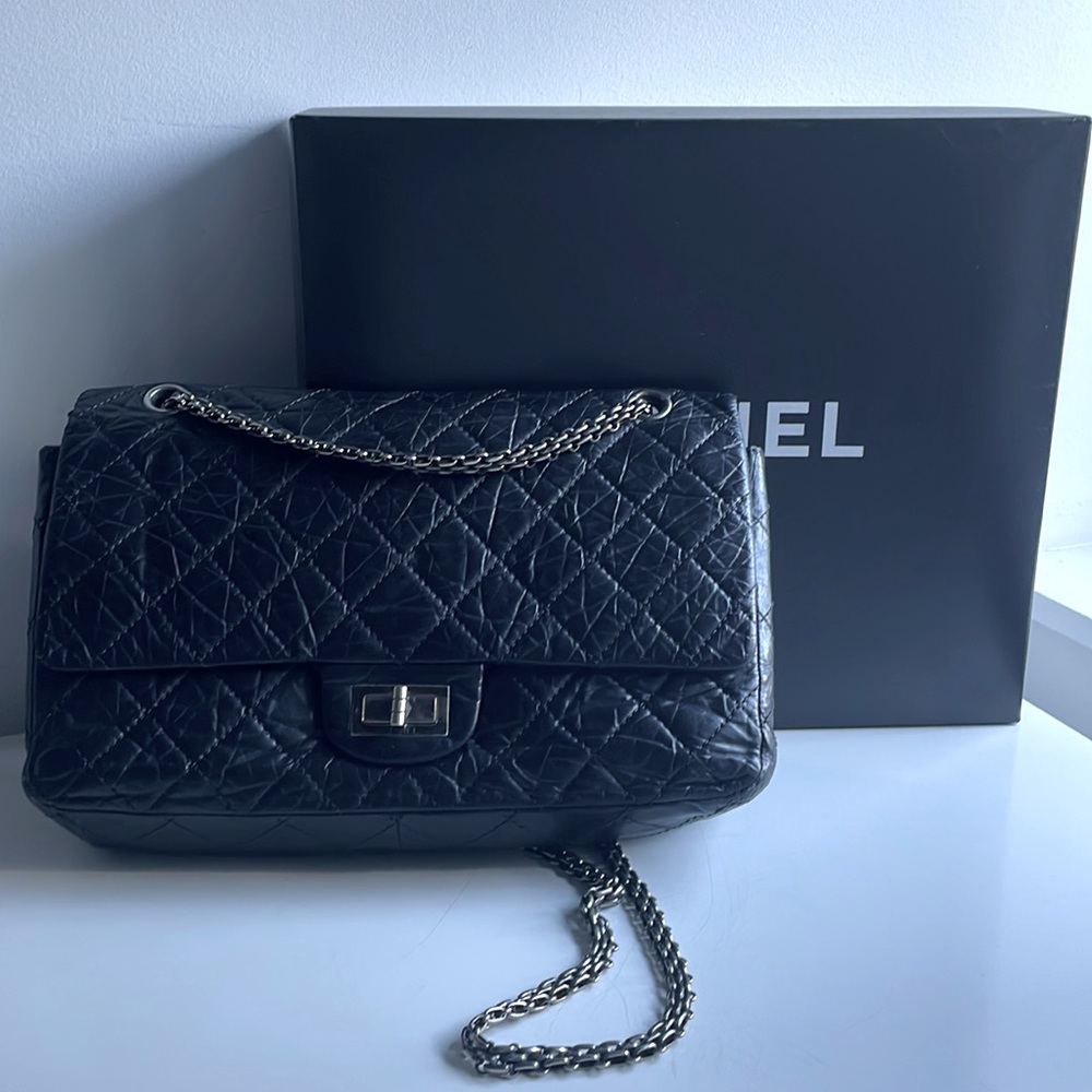 CHANEL Reissue 2.55 Double Flap Quilted Aged Calfskin 227